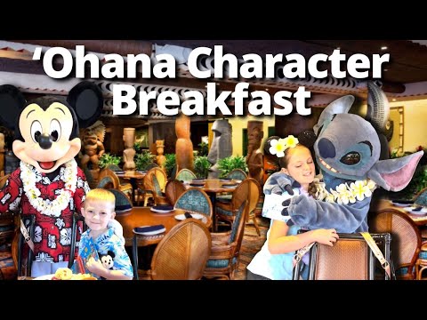 Ohana Character Breakfast Disney Polynesian Resort