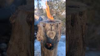 Rocket Stove Cooking in Snowy Mountain Wilderness! ❄️🏔️ #WinterCooking #RocketStove #SnowyAdventure