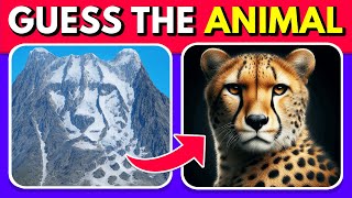 Guess the Hidden Animal by ILLUSIONS 🐶🐵🐈 Easy, Medium, Hard levels Quiz