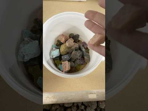 Crystal Mining Bucket filled with Stones, Crystals, Confetti Sand and MORE!