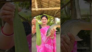 Ridge Gourd with fish recipe 🐟 #shorts #trending