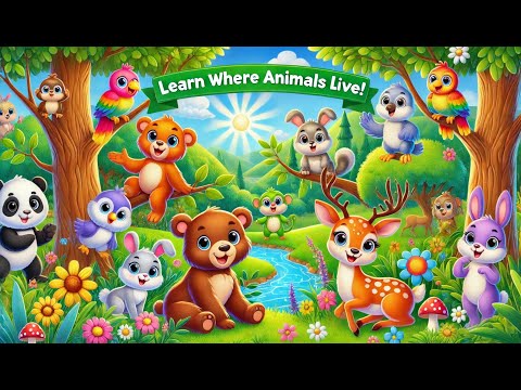 Educational Animal Habitats Song for Kids | Learn Where Animals Live!