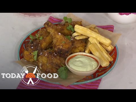 Central-American fried chicken and yuca fries: Get the recipes!