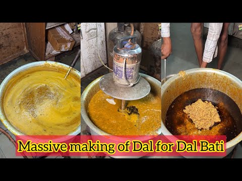 Massive making of Dal for Dal Bati in Gujarat😍😍 Bulk mei bnate hai ye