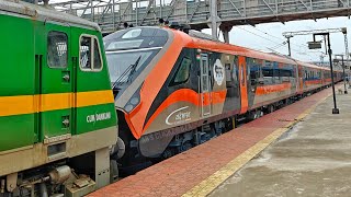 BRAND NEW "20 COACHES" VANDE BHARAT in transit towards KOTA/RAJASTHAN arriving VIJAYAWADA Jn. (BZA)