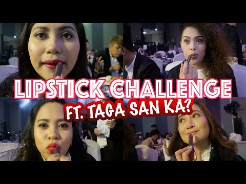 LIPSTICK CHALLENGE & TAGA SAN KA? (Christmas Challenge #1)  | Miss Menchie