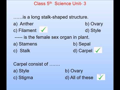 Class 5th Science Unit 3