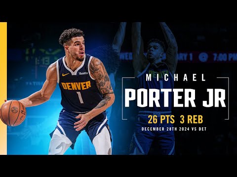 Michael Porter Jr. Full Game Highlights vs. Pistons 📺 | 12/28/24