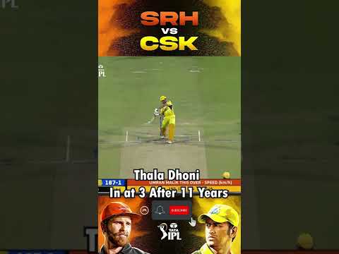 Thala is Back as a King 💛🔥| SRH vs CSK | IPL 2022 | Match 46 Highlights | #Shorts