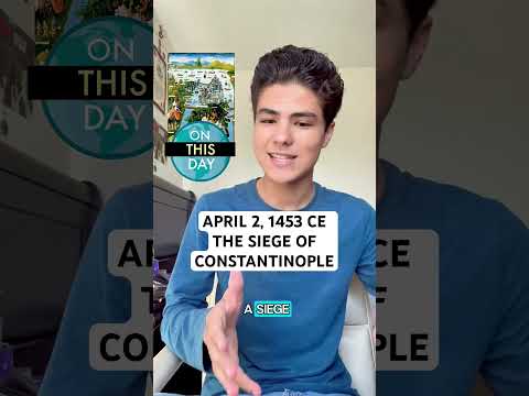 ON THIS DAY - 4/2/1453 CE: THE SIEGE OF CONSTANTINOPLE #onthisday