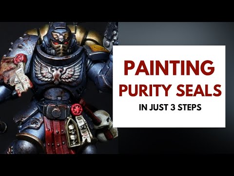 Painting Warhammer 40k: How to Paint Scrolls and Purity Seals