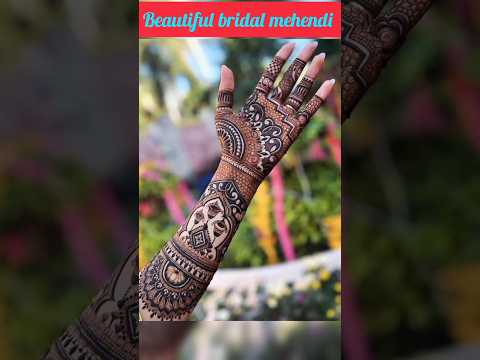 Bridal mehendi | bridal henna #latestmehndidesigns  #newmehendidesign  #viralshorts2023 🌸