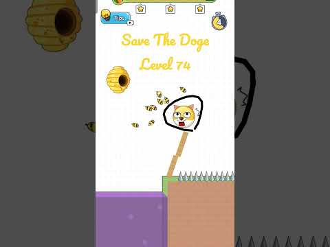 A Simple way to Save The Doge in this level. Save The Doge Level 74 Walkthrough #savethedoge #shorts