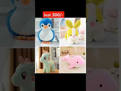 17 cm soft toys, rabbit, unicorn, pikachu, dolphin, for baby, just for 300₹ #toys #dolls #giftideas