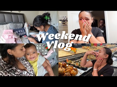 VLOG: Spend The Weekend W/ Me| Opening PR Packages + Hanging With Ricci + Cooking Dinner For My Mom