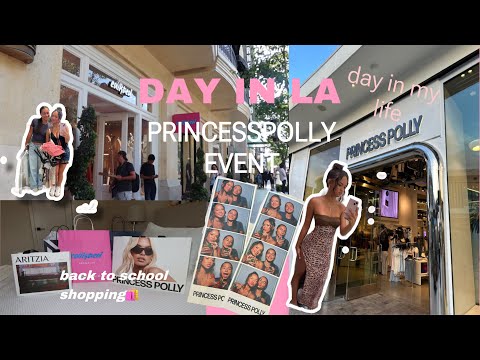 COME WITH ME TO LA!! Princess Polly event, Edikted Store, Din Tai Fung, Erewhon!