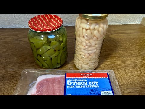 Bacon, Beans and Green beans -One Pot Meal