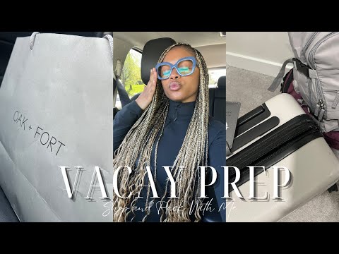 VLOG | vacay prep: packing essentials, vacation haul & guess where we're headed to?!