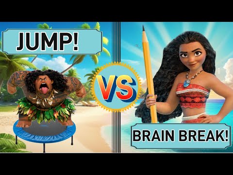 Moana Brain Break! Jump Battle,  Animal Trivia, and More epic games