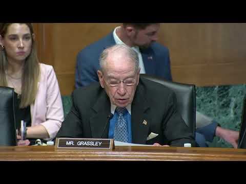 Grassley Questions Witnesses at Senate Finance Subcommittee Hearing on Trade Enforcement