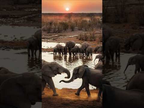 African Wildlife Safaris || Wildlife Big Fight || #wildlife #africa #african #animals #shorts