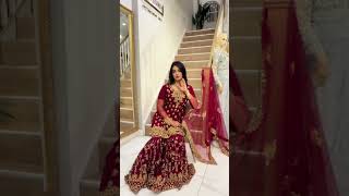 beautiful gharara design | bridal gharara dress design #youtubeshorts #shortsfeed #trending #viral