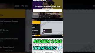 FREE FIRE 😍REDEEM CODE💯 TODAY | DIAMOND REDEEM CODE | FF REDEEM CODE TODAY