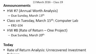 CVE 267 - Class 19 (Unrecovered Investment Balance) 13 Mar 2016