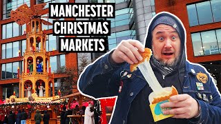 Americans Visit the UK’s LARGEST Christmas Market (Manchester Christmas Markets)