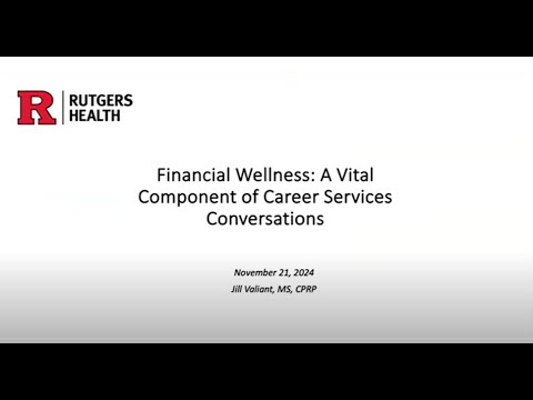 Financial Wellness: A Vital Component of Career Services Conversations