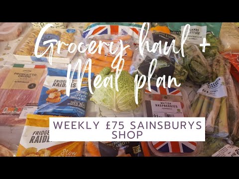 Weekly Sainsburys haul & Meal plan  | What I buy my family for the week