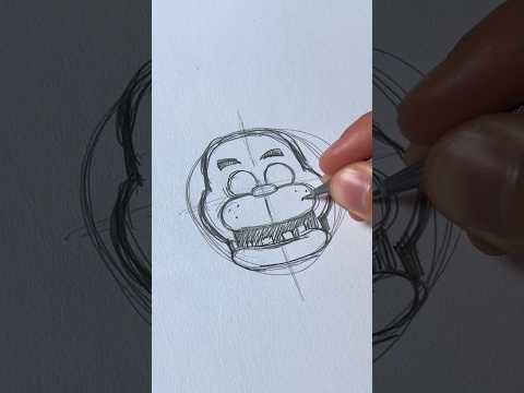 Drawing ASMR🎧 Freddy! FNAF (#shorts)