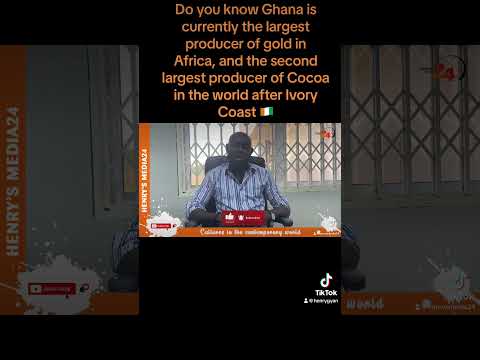 Ghana 🇬🇭 is currently the largest producer of gold in  Africa, #Henrysmedia24 #short #viral