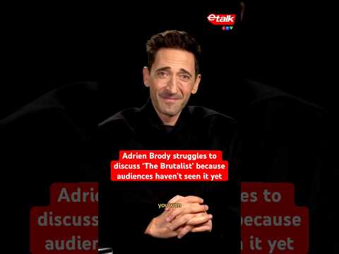 Adrien Brody struggles to discuss ‘The Brutalist’ because audiences haven’t seen it yet