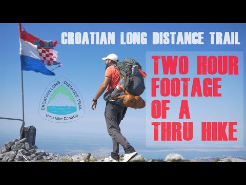 Croatian Long Distance Trail - 2 hour footage of a thru hike (mostly no talking)