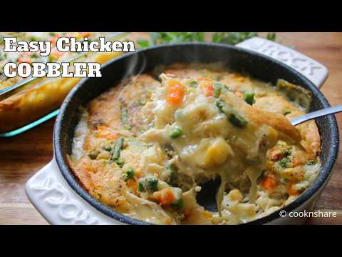 Easy Cozy Chicken Cobbler: Fluffy and Savory Comfort!