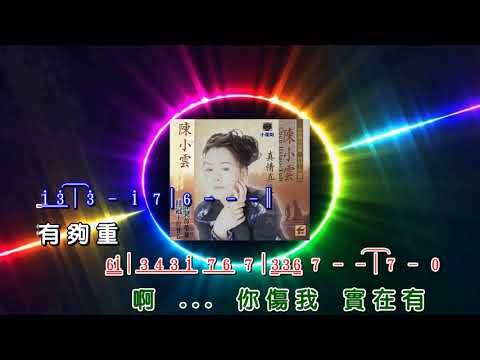 真情真愛攏騙人  ~  陳小雲    歌詞譜版