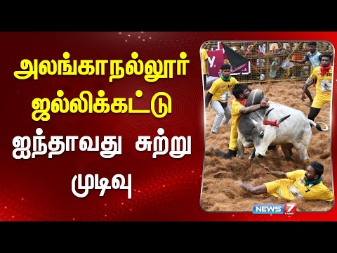 அலங்காநல்லூர் ஜல்லிக்கட்டு ஐந்தாவது  சுற்று முடிவு | ALANGANALLUR JALLIKATTU 2025