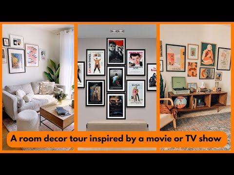 A room decor tour inspired by a movie or TV show