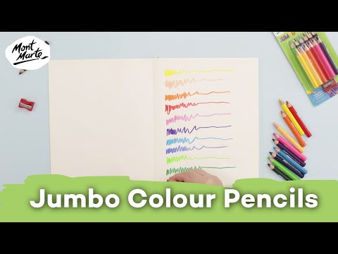 Jumbo Colour Pencils 13pc Product Demo