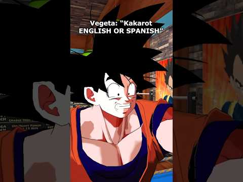 English or Spanish? 😬 #goku #vegeta #broly #dragonball