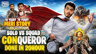 New World Record Solo Vs Squad Conqueror Done In 20Hour😱 | DOREMON GAMING | PUBG MOBILE