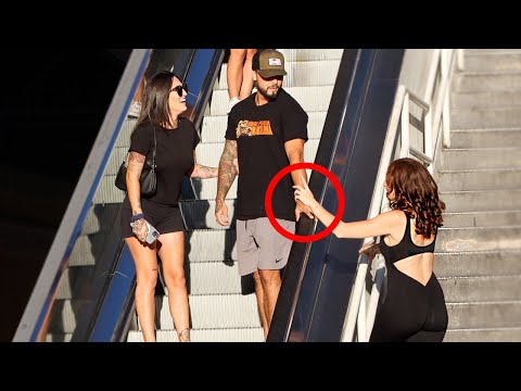 TOUCHING HANDS ON THE ESCALATOR PRANK!! 22