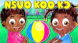 Nsuo Koo Kɔ | Twi Nursery Rhymes | Rain Rain Go Away Akan Children's Song | Ghana Nursery Rhymes