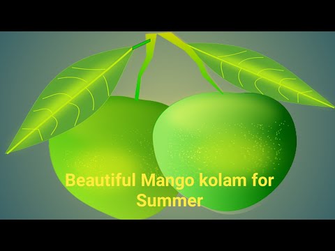 Creative Mango kolam for Summer special|Beautiful mango kolam with dots|#Bala Kolams|BKR#219|