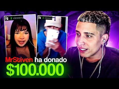 DONANDO A STREAMERS PEQUEÑOS EN KICK 🤑| MR STIVEN