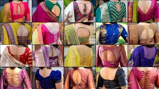 Simple Festive Wear Blouse Back Neck Designs 😍|Beautiful Silk Saree Blouse Back Neck Designs ❤️|