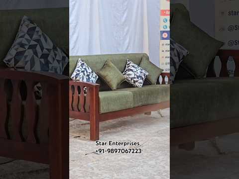 Wooden Modern Sofa Set by Star Enterprises. #sofaset #sofa #woodensofa #furniture #shorts #short #yt