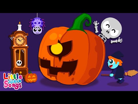 ⭐️Halloween Special! Hickory Dickory Dock Pumpkin Mommoth Kingkong  | Little Wave Songs - Baby Coco