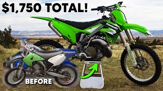 Transforming a $1,400 2 Stroke Dirt Bike on a Budget! This Bike RIPS!